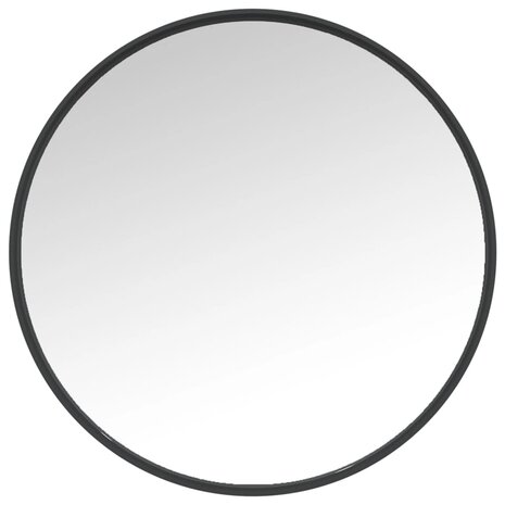 Wandspiegel 50 cm zwart 2