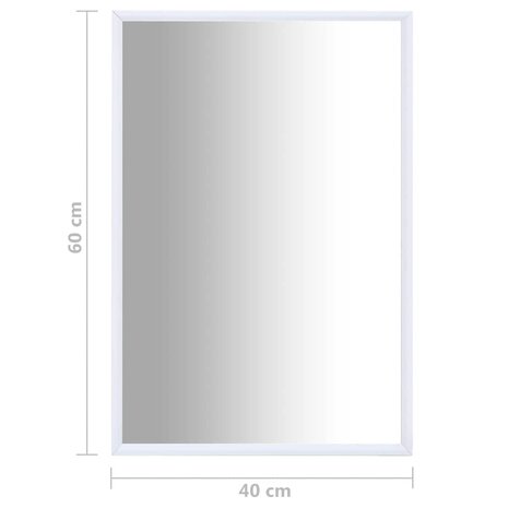 Spiegel 60x40 cm wit 5