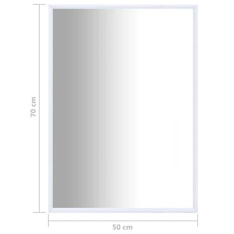 Spiegel 70x50 cm wit 5