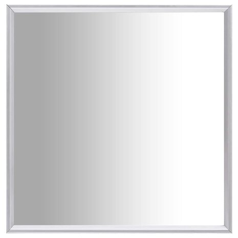 Spiegel 40x40 cm zilverkleurig 1