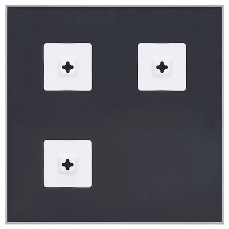Spiegel 40x40 cm zilverkleurig 4