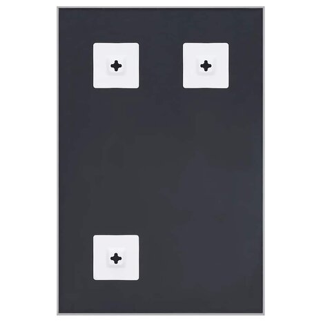 Spiegel 60x40 cm zilverkleurig 4