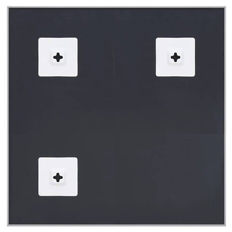 Spiegel 60x60 cm zilverkleurig 3