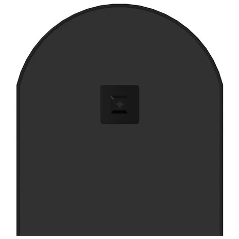 Wandspiegel 80x35 cm ovaal zwart 5