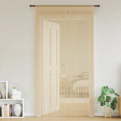 Draadgordijnen 140x250 cm beige 2 st 2