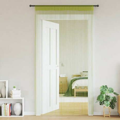 Draadgordijnen 140x250 cm groen 2 st 2