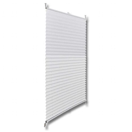 Plisséjaloezie 50x150 cm wit 3