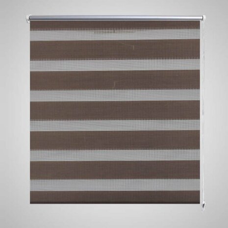 Duo Rolgordijn 40x100cm Koffiebruin 1