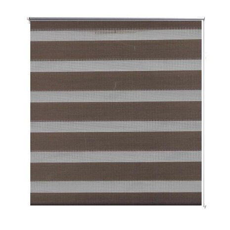 Duo Rolgordijn 40x100cm Koffiebruin 2