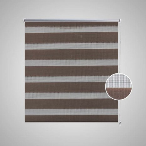Duo Rolgordijn 40x100cm Koffiebruin 3