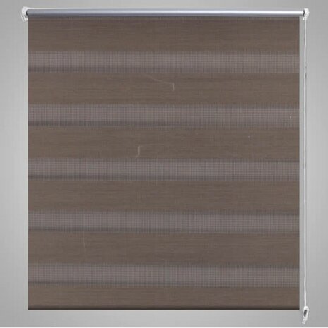 Duo Rolgordijn 80x150cm Koffiebruin 4