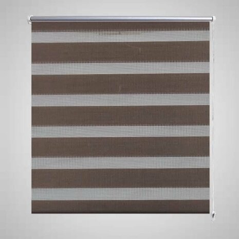 Rolgordijn duo 80 x 175 cm koffiebruin 1
