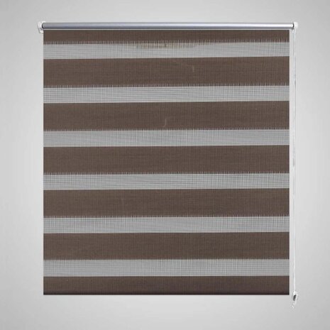 Duo rolgordijn 120 x 175 cm koffiebruin 1