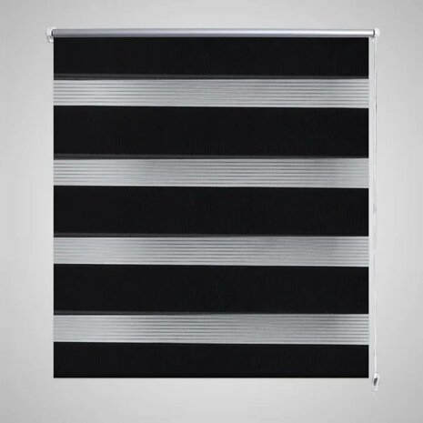 Duo rolgordijn 140 x 175 cm zwart 1