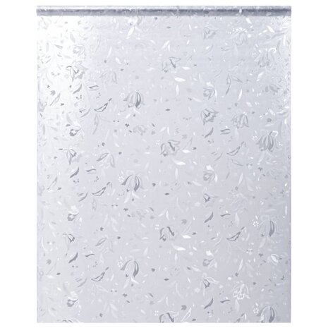 Raamfolies 4 st mat bloemenpatroon PVC 4