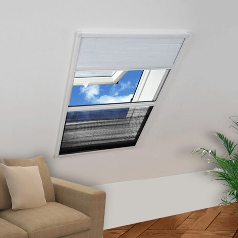 Raamhor plissé met verduistering 60x80 cm aluminium  1