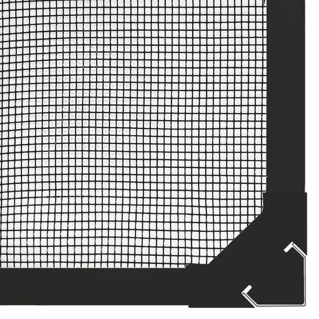 Insectenhor voor ramen magnetisch 120x140 cm antracietkleurig 5