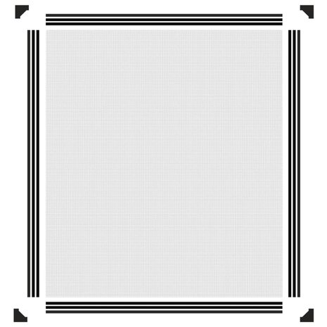 Insectenhor voor ramen magnetisch 120x140 cm antracietkleurig 6