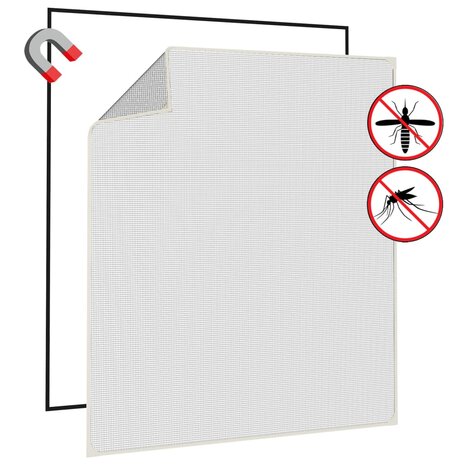 Insectenhor voor ramen magnetisch 130x150 cm wit 4