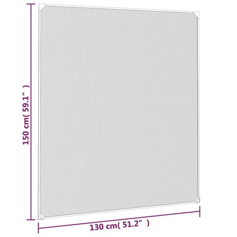 Insectenhor voor ramen magnetisch 130x150 cm antracietkleurig 8