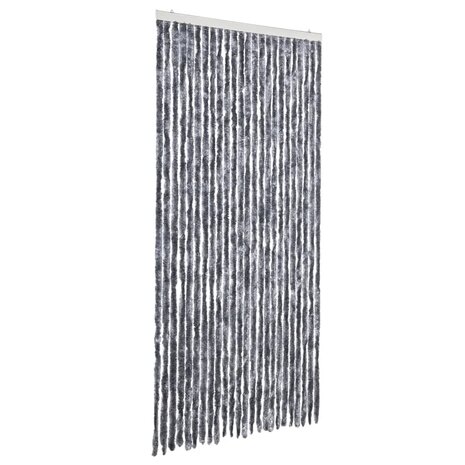 Vliegengordijn 100x220 cm chenille zilverkleurig 2