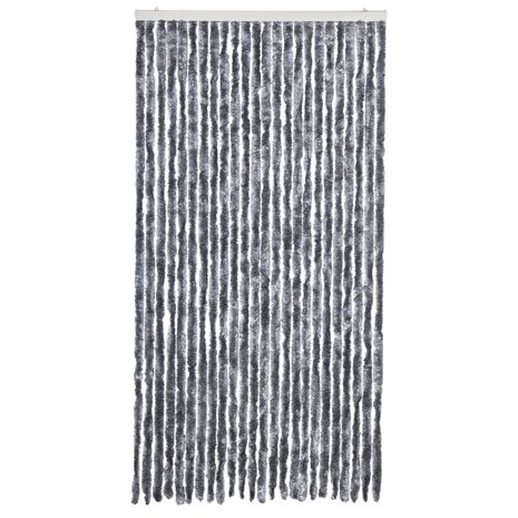 Vliegengordijn 100x220 cm chenille zilverkleurig 3