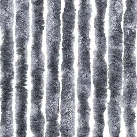 Vliegengordijn 100x220 cm chenille zilverkleurig 6