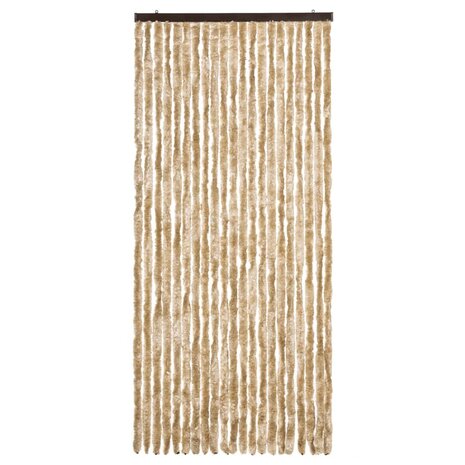 Vliegengordijn 90x200 cm chenille beige 3