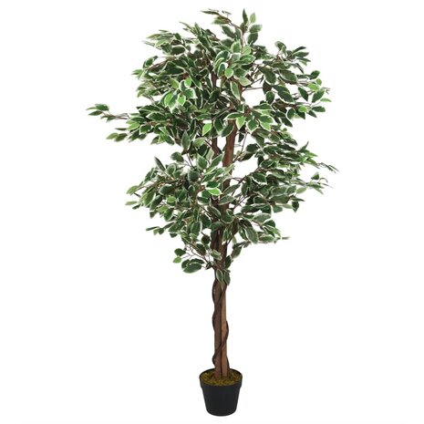 Kunstplant ficus 630 bladeren 120 cm groen 1