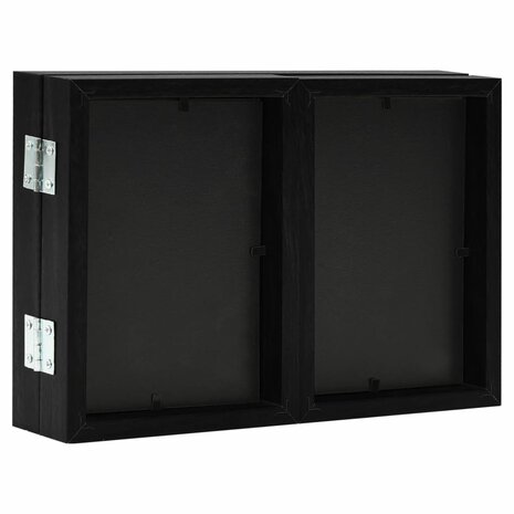 Fotolijst drieluik 28x18 cm+2x(13x18 cm) zwart 4