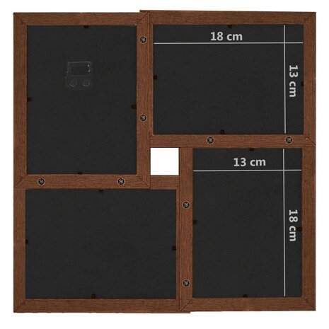 Fotolijst voor 24x(13x18 cm) foto MDF donkerbruin 7