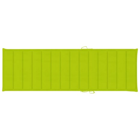 Ligbed met heldergroen kussen geïmpregneerd grenenhout 6
