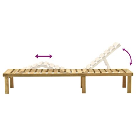 Ligbed geïmpregneerd grenenhout 5