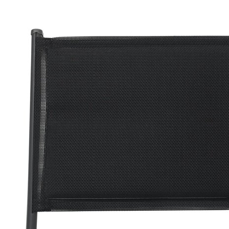 Tuinstoelen inklapbaar 2 st staal en textileen 7