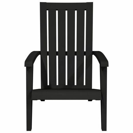 Tuinstoel Adirondack polypropeen zwart 3