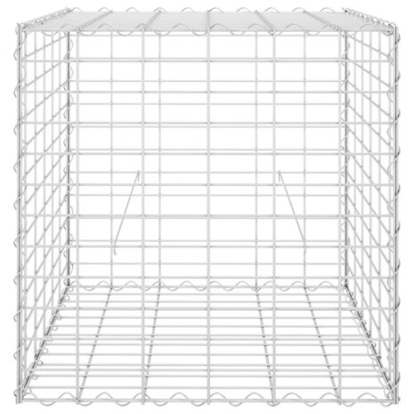 Gabion plantenbak verhoogd kubus 60x60x60 cm staaldraad 4
