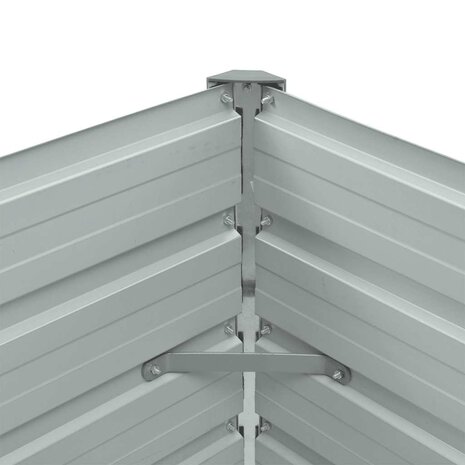 Plantenbak verhoogd 100x40x45 cm gegalvaniseerd staal antraciet 7