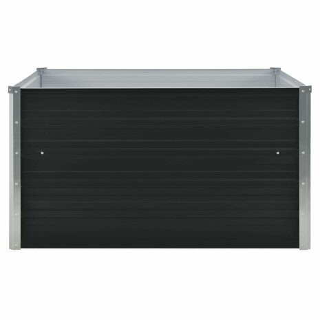 Plantenbak verhoogd 100x100x45cm gegalvaniseerd staal antraciet 3