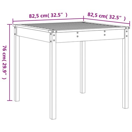 3-delige Bistroset massief grenenhout 9