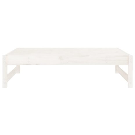 Tuinvoetenbank 120x80 cm massief grenenhout wit 4