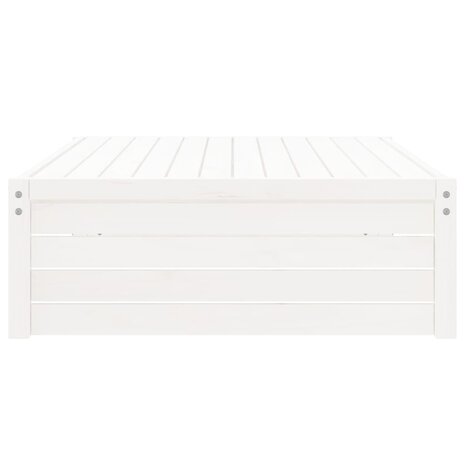 Tuinvoetenbank 120x80 cm massief grenenhout wit 5