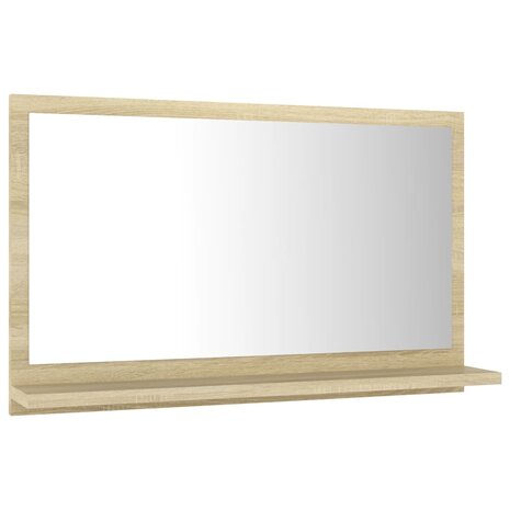Badkamerspiegel 60x10,5x37 cm bewerkt hout sonoma eikenkleurig 3
