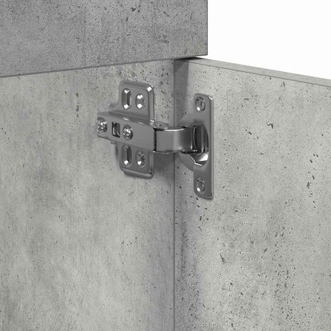 Wastafelkast 41x38,5x46 cm bewerkt hout betongrijs 8
