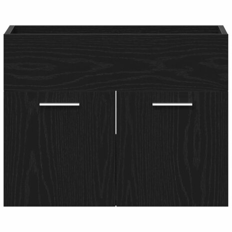 Wastafelkast 60x38,5x46 cm bewerkt hout zwart eikenkleurig 6