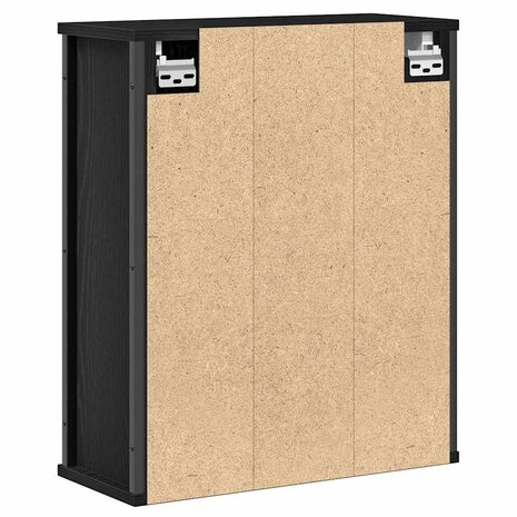 Badkamerwandkast met spiegel 50x21x60 cm eikenkleurig 8