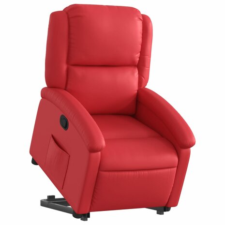 Sta-op-stoel kunstleer rood 3