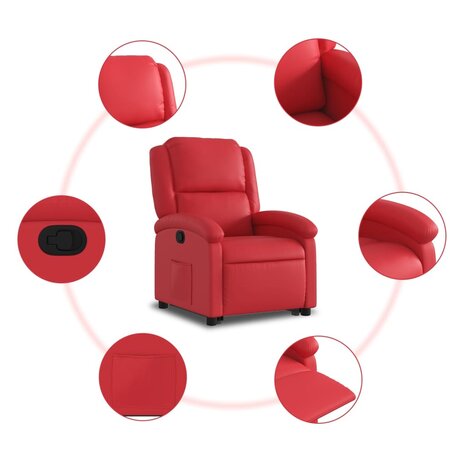 Sta-op-stoel kunstleer rood 8