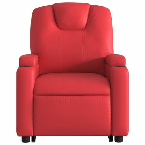 Sta-op-stoel kunstleer rood 9