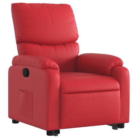 Sta-op-stoel kunstleer rood 4