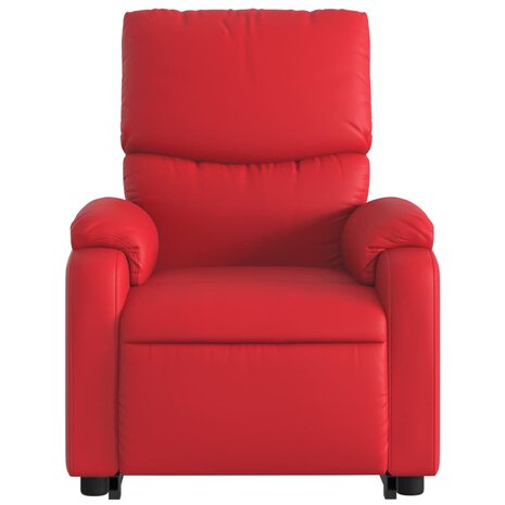 Sta-op-stoel kunstleer rood 9
